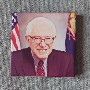 Exit82Art Square Bernie Sanders Cork Coaster